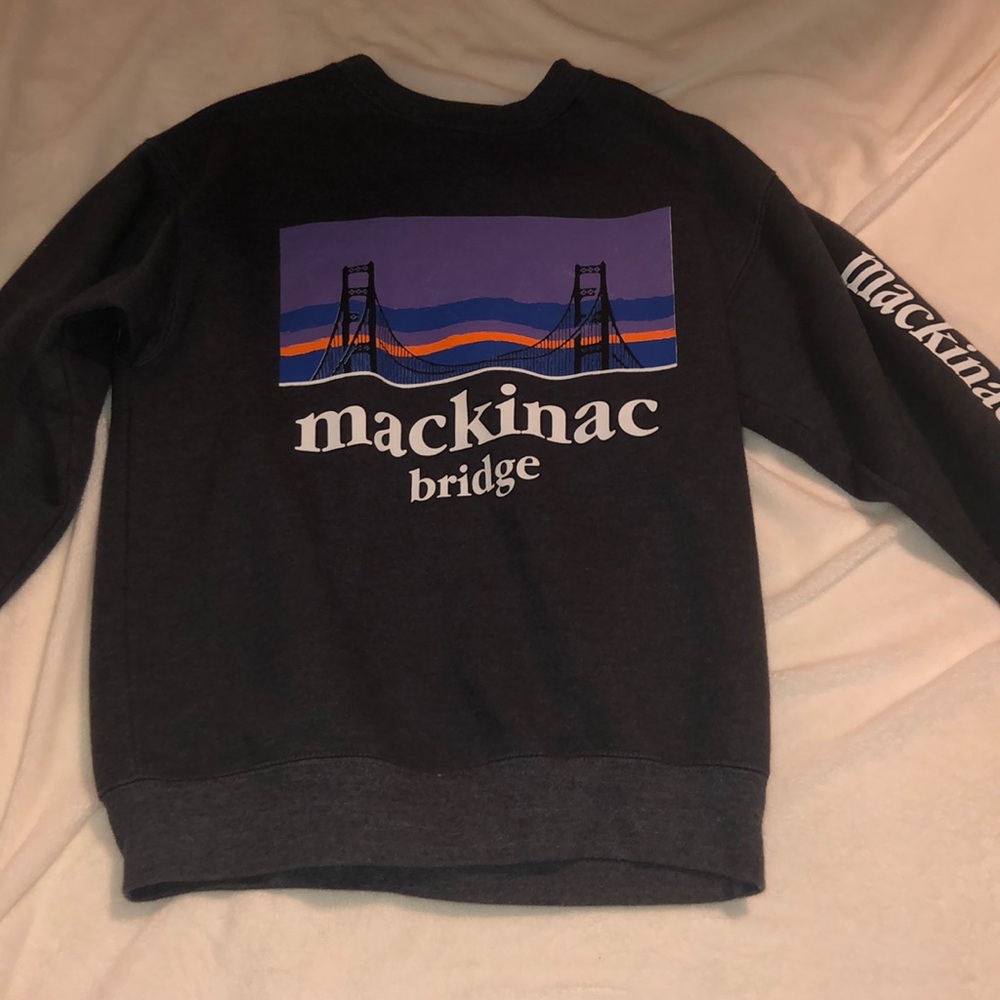 mackinac bridge crew neck